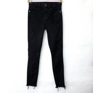 Sam Edelman Women's Black Jeans The Stiletto High Rise Skinny Ankle size 0 / 25
